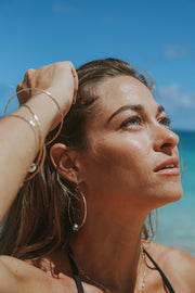 Tahitian Pearl Hoops